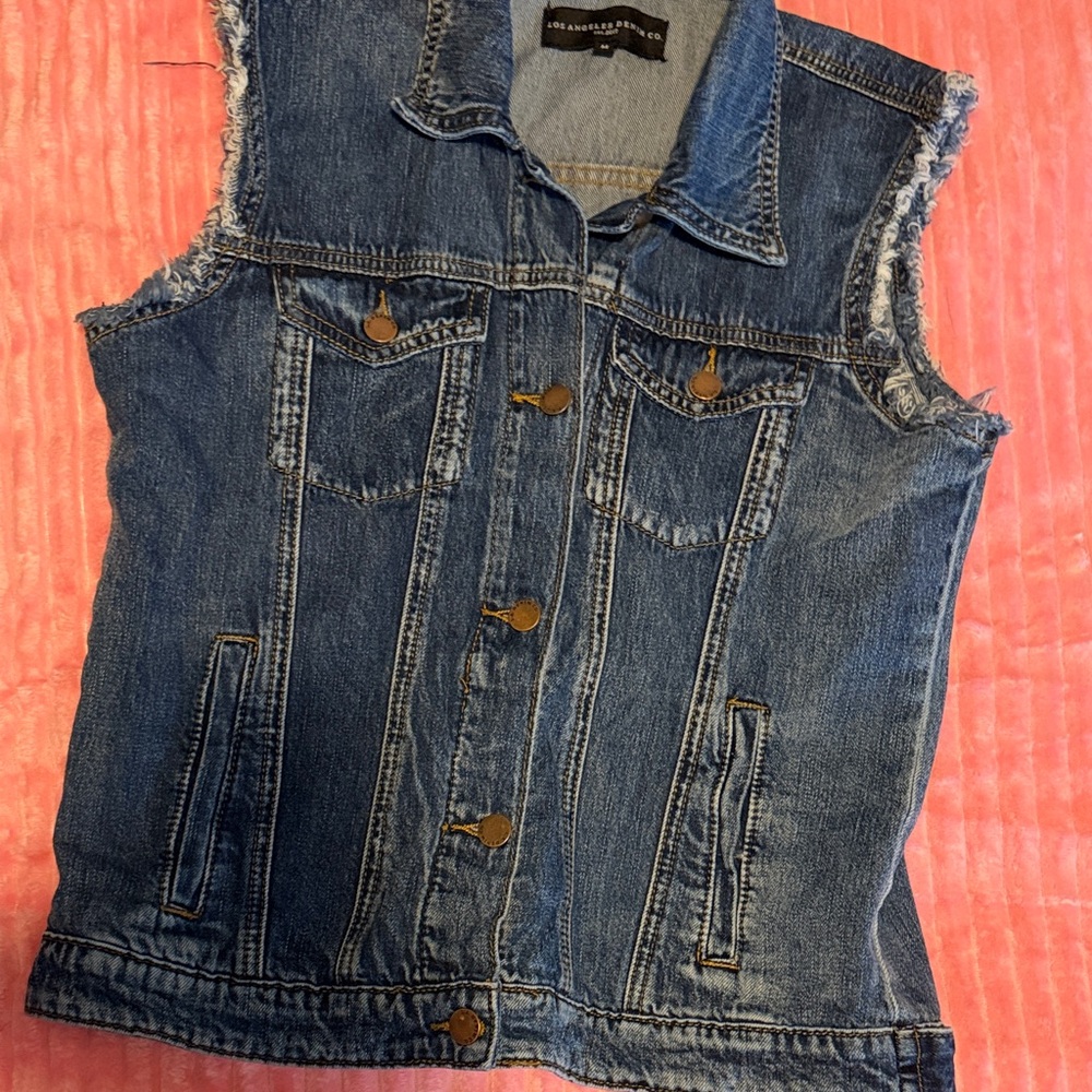 Denim Sleeveless Vest